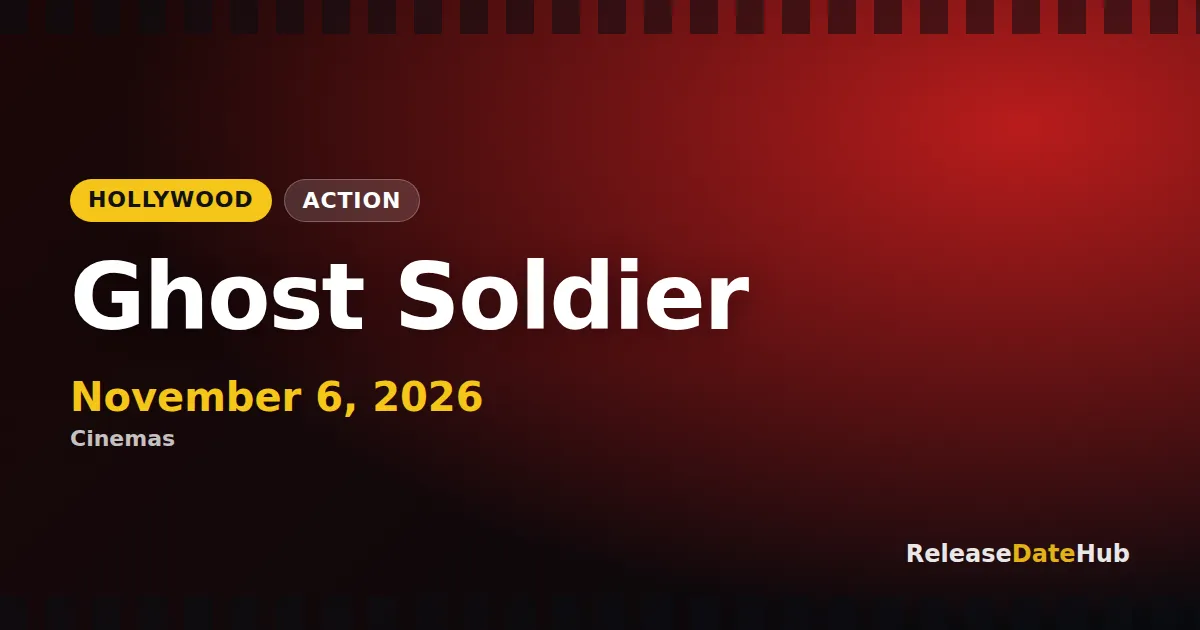 Ghost Soldier release date November 6, 2026